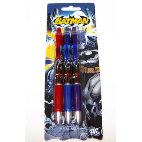 Paquet de 3 stylos Batman