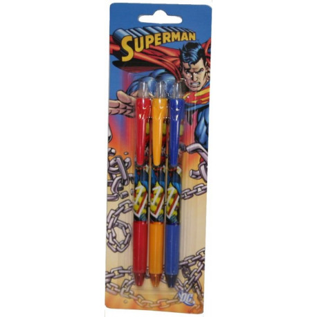 Paquet de 3 stylos Superman